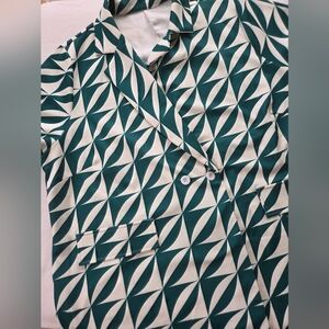 Geometric Patterned Blazer